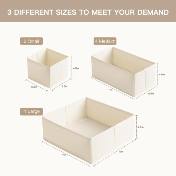 Baby Clothes Drawer Organizer Set (10 pcs) – Keeps Diapers, Onesies & Socks Neat in Nursery or Bedroom Drawers - Image 8