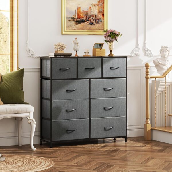 9-Drawer Fabric Dresser Tower – Elegant Bedroom Storage with Modern Design - Image 7